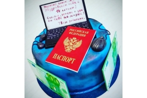 Торт с Паспортом